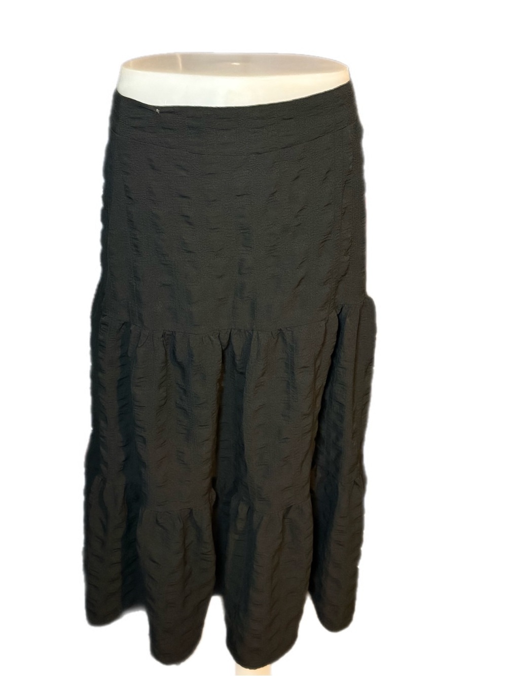 Forever 21 Black Tiered Maxi Skirt